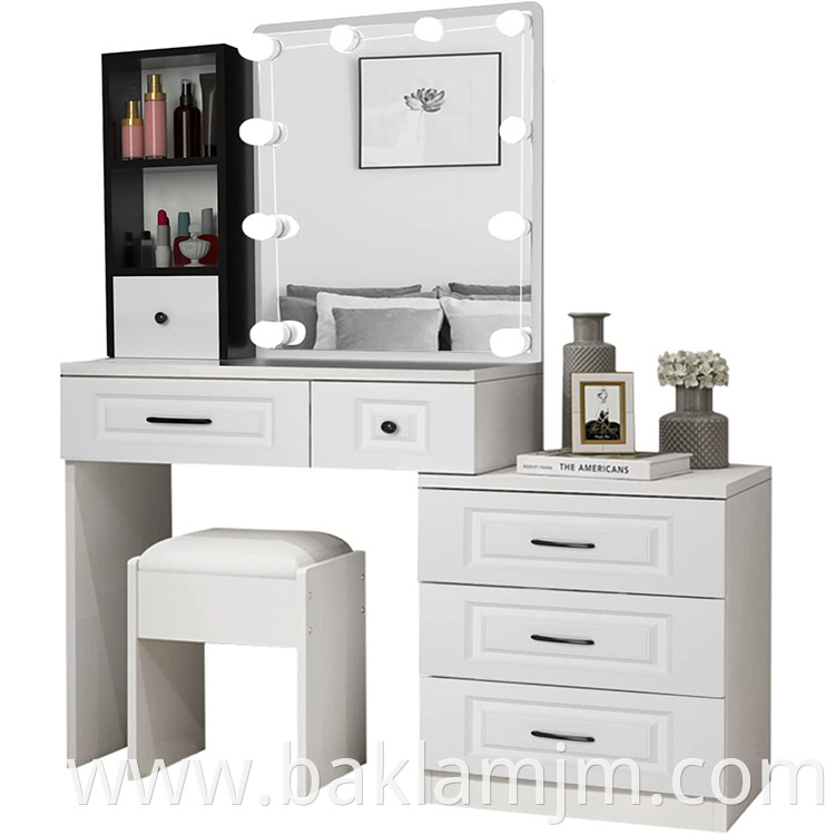 white makeup vanities